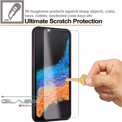 TECHGEAR GLASS Edition Compatible with Samsung Galaxy XCover 6 Pro, Tempered Glass Screen Protector Cover [9H Hardness] [No-Bubble]