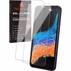 2 Pack TECHGEAR GLASS Edition Compatible with Samsung Galaxy XCover 6 Pro, Tempered Glass Screen Protector Covers [9H Hardnes ...