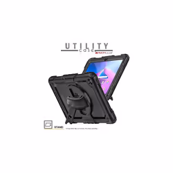 UTILITY Case for Lenovo Tab M10 Plus 3rd Gen 2022 (10.6") TB125 / TB128 - HEAVY DUTY Armour Shockproof 360 Rotating Stand, Hand and Shoulder Strap