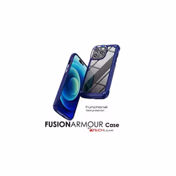 TECHGEAR iPhone 14 Pro Tough Case [Fusion Armour] Premium Hybrid Tough Rugged Protective Bumper Case Heavy Duty Protection with Clear Back