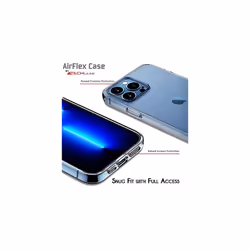 TECHGEAR iPhone 14 Pro Clear Gel Case [AirFlex] Crystal Clear Slim & Light, Protective, Flexible Soft Gel / TPU Cover with Soft Touch Keys
