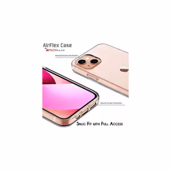 TECHGEAR iPhone 14 Plus Clear Gel Case [AirFlex] Crystal Clear Slim & Light, Protective, Flexible Soft Gel / TPU Cover with Soft Touch Keys