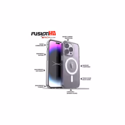 TECHGEAR iPhone 14 Pro Magnetic Case [Fusion HD] Shockproof, Anti-Scratch, Slim & Light, Hybrid Drop Protection, Gel Bumper & Clear Hard Back