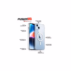 TECHGEAR iPhone 14 Plus Magnetic Case [Fusion HD] Shockproof, Anti-Scratch Slim & Light, Hybrid Drop Protection, Gel Bumper & Clear Hard Back