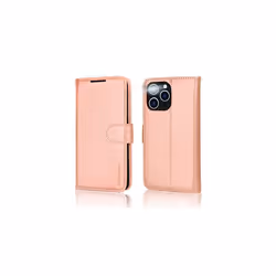 TECHGEAR iPhone 14 Pro Leather Wallet Case, Flip Protective Case with Wallet Card Holder, Stand and Wrist Strap - PU Leather with Magnetic - Rose Gold