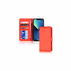iPhone 14 Plus Leather Wallet Case, Flip Protective Case Cover with Wallet Card Holder, Stand and Wrist Strap - PU Leather wi ...