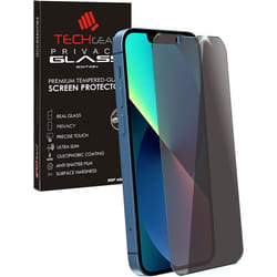 TECHGEAR Anti Spy Screen Protector for iPhone 14 - PRIVACY Filter GLASS Edition Genuine Tempered Glass Screen Protector Compatible with iPhone 14 6.1"