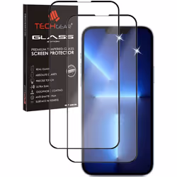 TECHGEAR [2 Pack] 3D GLASS Edition for iPhone 14 [FULL Screen Adhesion] & [Full Coverage] Tempered Glass Screen Protector for ...
