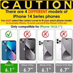 TECHGEAR [3 Pack] Screen Protectors for iPhone 14 - CLEAR LCD Screen Protector Film s with Cleaning Cloth & Application Card