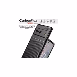 Pixel 7 Case [CarbonFlex Case] Premium Flexible Soft Shockproof Slim Fit Case Cover with Carbon Fibre Effect Designed For Google Pixel 7