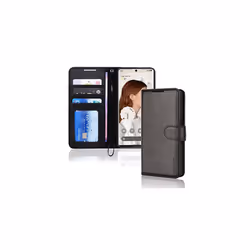 Pixel 7 Leather Wallet Case, Flip Protective Case with Wallet Card Holder, Stand and Wrist Strap - PU Leather with Magnetic C ...