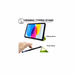 TECHGEAR iPad 11 2025 & iPad 10 2022 (11th / 10th Generation) Smart Case Slim Tri-fold Stand Cover with Corner Protection [Auto Wake / Sleep] - Green