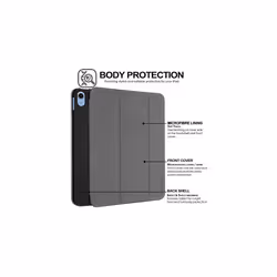 TECHGEAR iPad 11 2025 & iPad 10 2022 (11th / 10th Generation) Smart Case Slim Tri-fold Stand Cover with Corner Protection [Auto Wake / Sleep] - Grey