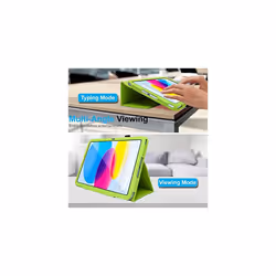 TECHGEAR Leather Case for Apple iPad 10 2022 [10th Generation] 10.9" - PU Leather Slim Folio Case Cover with Stand, Hand Strap & Auto Sleep / - Green