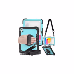 TECHGEAR UTILITY Case for Apple iPad 10 2022 [10th Generation] HEAVY DUTY Shockproof Case 360 Degree Rotating Stand, Hand and ...