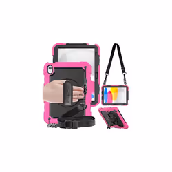 TECHGEAR UTILITY Case for Apple iPad 10 2022 [10th Generation] HEAVY DUTY Shockproof Case 360 Degree Rotating Stand, Hand and ...