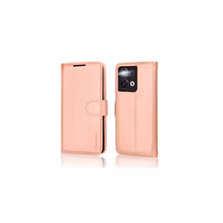 TECHGEAR Leather Wallet Case for Oppo Reno 8 5G, Flip Protective Cover with Wallet Card Holder, Stand & Wrist Strap - PU Leather with Magn - Rose Gold
