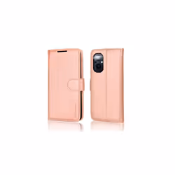 TECHGEAR PU Leather Wallet Case for Oppo Reno 8 Lite 5G, Flip Protective Case Cover with Wallet Card Holder, Stand & Wrist Strap, Magnetic - Rose Gold