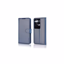 TECHGEAR PU Leather Wallet Case for Oppo Reno 8 Pro 5G, Flip Protective Case Cover with Wallet Card Holder, Stand & Wrist Strap, Magnetic Closu - Blue