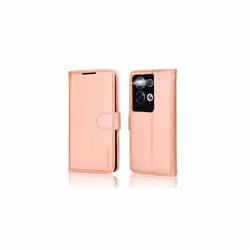 TECHGEAR PU Leather Wallet Case for Oppo Reno 8 Pro 5G, Flip Protective Case Cover with Wallet Card Holder, Stand & Wrist Strap, Magnetic - Rose Gold