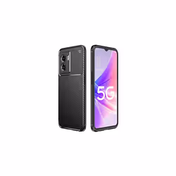 Carbon Fibre Case for Oppo A57 5G / A77 5G Flexible, Shockproof, Slim, Soft TPU Protective Shell Cover with Carbon Fibre Deta ...