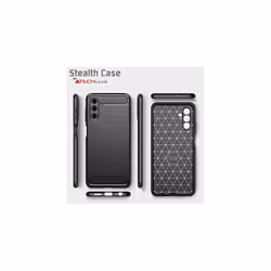 Samsung Galaxy A04s Carbon Fibre Case [Stealth Case] Flexible, Shockproof, Ultra Slim, Soft TPU Protective Shell Cover with Carbon Fibre Detailing