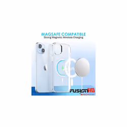 TECHGEAR iPhone 14 Plus Magnetic Case [Fusion HD] + 2 Pack Glass Screen Protector, Shockproof, Anti-Scratch, Drop Protect, Gel Bumper & Clear