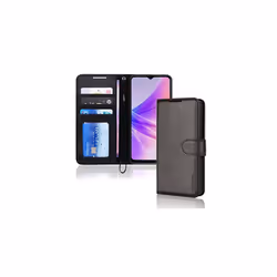 TECHGEAR Leather Wallet Case for Oppo A57e / A57s / A57 4G, Flip Protective Case Cover with Wallet Card Holder, Stand & Wrist ...