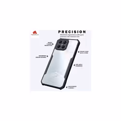 TECHGEAR Tough Case for Honor X8 (4G) [Fusion Armour] Premium Hybrid Tough Rugged Protective Bumper Case Heavy Duty Protection with Clear Back