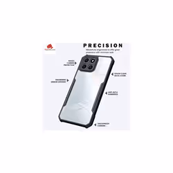 TECHGEAR Tough Case for Honor X6 (4G) & Honor X8 (5G) [Fusion Armour]Hybrid Tough Rugged Protective Bumper Case Heavy Duty Protection with Clear Back