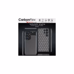 Galaxy S23 Ultra Case [CarbonFlex Case] Premium Flexible Soft Shockproof Slim Fit Case Cover with Carbon Fibre Effect For Samsung Galaxy S23 Ultra 5G