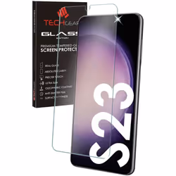 TECHGEAR GLASS Edition Compatible with Samsung Galaxy S23 / S23 5G, Tempered Glass Screen Protector Cover [9H Hardness] [No-B ...
