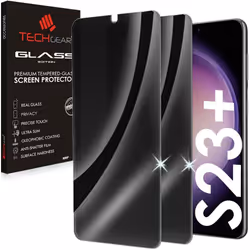 TECHGEAR [2 Pack] Anti Spy Screen Protector fits Galaxy S23 Plus 5G - PRIVACY Filter 3D GLASS Edition Genuine Tempered Glass  ...