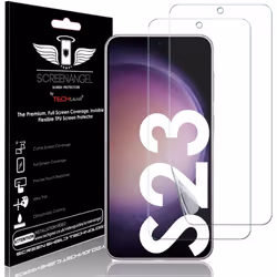 TECHGEAR [2 Pack] Screen Protector fits Samsung Galaxy S23 5G [Screen Angel Edition][Case Friendly] [Bubble Free] [FULL Scree ...