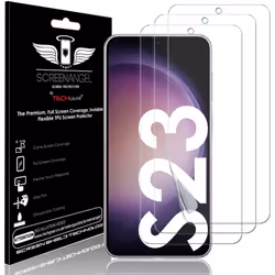TECHGEAR [3 Pack] Screen Protector fits Samsung Galaxy S23 5G [Screen Angel Edition][Case Friendly] [Bubble Free] [FULL Scree ...