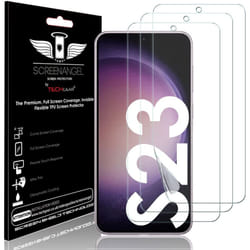 TECHGEAR [3 Pack] Screen Protector fits Samsung Galaxy S23 5G [Screen Angel Edition][Case Friendly] [Bubble Free] [FULL Screen Coverage] TPU Film