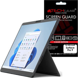 TECHGEAR Screen Protector for Microsoft Surface Pro 9 (13 Inch screen) -  Clear Screen Protector  With Screen Cleaning Cloth & Application Card