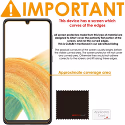 [3 Pack] TECHGEAR Screen Protectors Compatible with Samsung Galaxy A34 5G, CLEAR LCD Screen Protectors Cover Guards