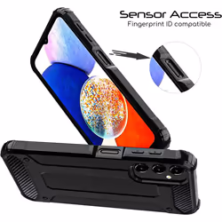 Tough Armoured Case for Samsung Galaxy A14 5G  - ShockProof, Rugged, Sturdy, Heavy Duty Protective Impact Case Cover