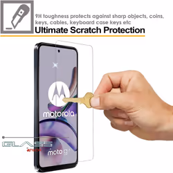 GLASS for Motorola Moto G13 / Moto G23, Tempered Glass Screen Protector Cover [9H Hardness] [Crystal Clarity] [Scratch-Resistant] [No-Bubble]