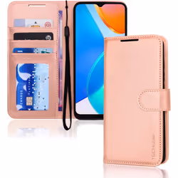 Leather Wallet Case for Honor X6 4G / Honor X8 5G, Flip Protective Cover with Wallet Card Holder, Stand & Strap - PU Leather ...
