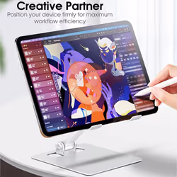 Tablet Stand, Adjustable Tablet Holder - Desktop Stand Compatible with iPad, Pro 12.9, Air, Mini, Switch, Samsung Tab A8 A7 & All 7-13.5" Tablets