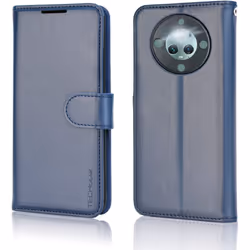 Leather Wallet Case for Honor Magic 5 Lite 5G, Flip Protective Case with Wallet Card Holder, Stand & Wrist Strap - PU Leathe ...