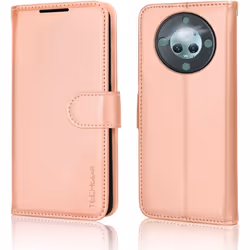 Leather Wallet Case for Honor Magic 5 Lite 5G, Flip Protective Case  with Wallet Card Holder, Stand & Wrist Strap - PU Leathe ...