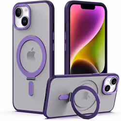 iPhone 14 Pro Stand Case [Fusion Armour Ring] Tough Rugged Protective Magnetic Kickstand Case, Compatible with MagSafe Case f ...