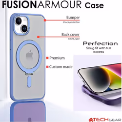 iPhone 14 Pro Stand Case [Fusion Armour Ring] Tough Rugged Protective Magnetic Kickstand Case, Compatible with MagSafe Case for iPhone 14 Pro 6.1"