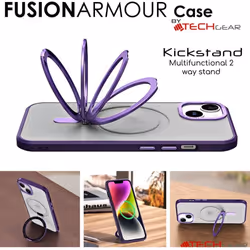 iPhone 14 Pro Max Stand Case [Fusion Armour Ring] Premium Tough Rugged Protective Magnetic Kickstand Case, MagSafe Case for iPhone 14 Pro Max 6.7"