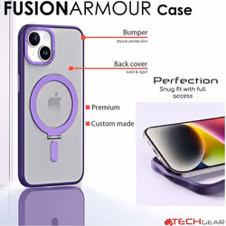 iPhone 14 Pro Max Stand Case [Fusion Armour Ring] Premium Tough Rugged Protective Magnetic Kickstand Case, MagSafe Case for iPhone 14 Pro Max 6.7"