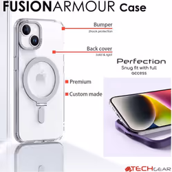 iPhone 14 Pro Max Stand Case [Fusion Armour Ring] Premium Tough Rugged Protective Magnetic Kickstand Case, MagSafe Case for iPhone 14 Pro Max 6.7"