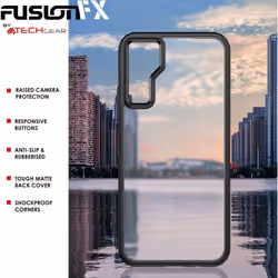 TECHGEAR Samsung Galaxy A14 / A14 5G Tough Case [Fusion FX] Premium Hybrid Tough Rugged Protective Bumper Case Heavy Duty Protection with Hard Back
